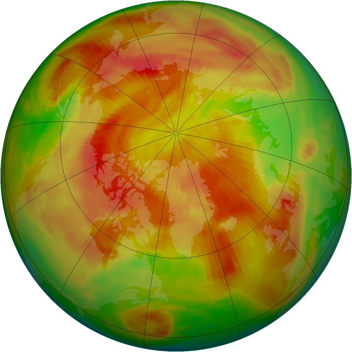Arctic ozone map for 08 May 1982